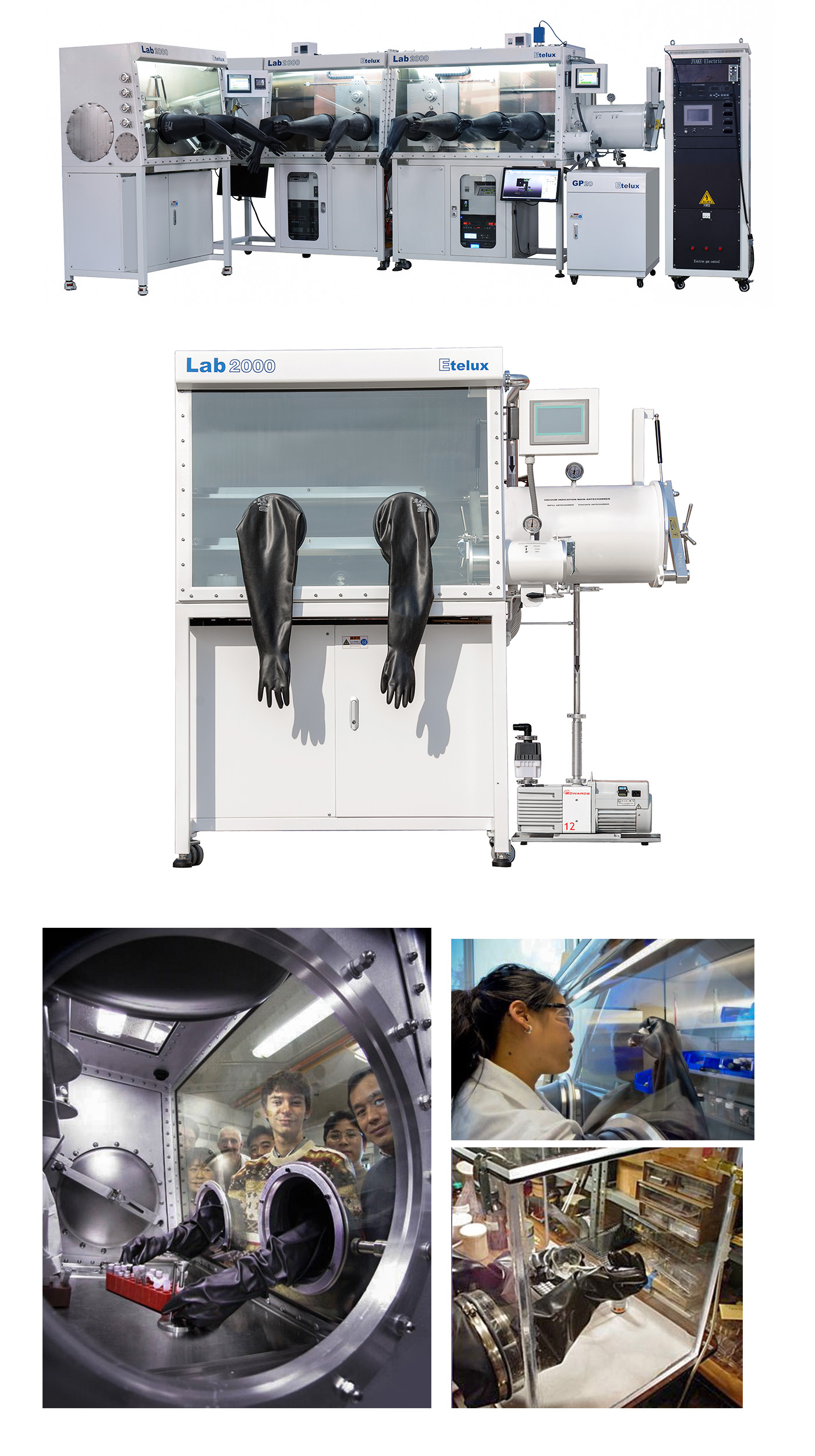 Etelux Glove Box Gloves NORTH Butyl Synthetic Rubber Dry Box Gloves